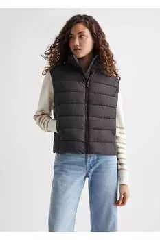 Стеганый жилет Mango, черный