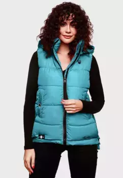 Стеганый жилет Marikoo "Заринаа" с четырьмя боковыми карманами, цвет Misty Blue
