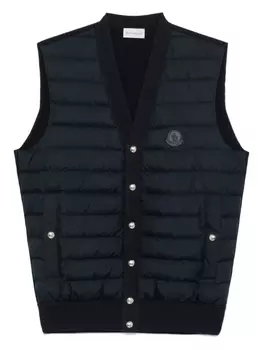 Стеганый жилет Moncler, синий