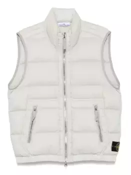 Стеганый жилет на молнии Stone Island, нейтральный