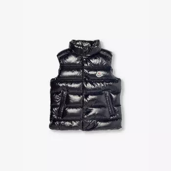 Стеганый жилет на пуху Tib 8-10 лет Moncler, черный