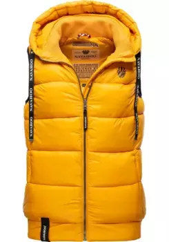Стеганый жилет Navahoo "Kassidy", стильный женский жилет без рукавов с капюшоном, желтый