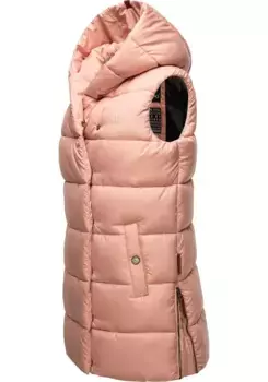 Стеганый жилет Navahoo "Madilynaa", стильный женский жилет без рукавов с капюшоном, розовый