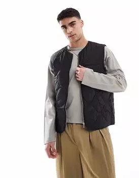 Стеганый жилет New Look черного цвета
