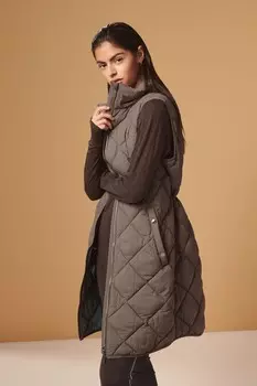 Стеганый жилет Next, коричневый