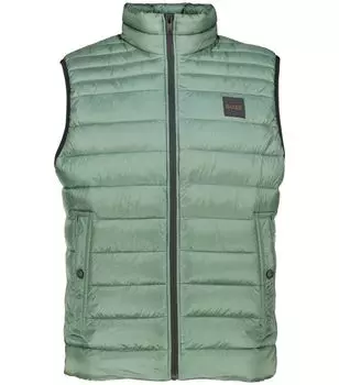 Стеганый жилет одено Boss, зеленый