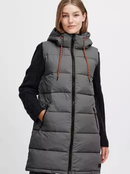 Стеганый жилет oxjoanne Oxmo, серый