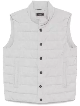 Стеганый жилет Peserico, серый