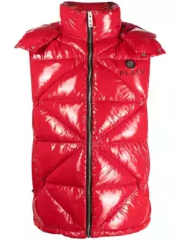 Стеганый жилет Philipp Plein, красный
