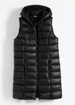 Стеганый жилет под кожу Bodyflirt Boutique, черный