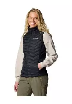 Стеганый жилет "powder pass ii" воротник-стойка Columbia, черный