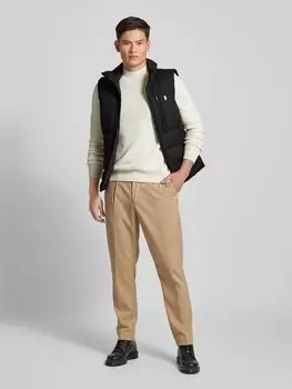 Стеганый жилет прямого кроя с аппликацией-лейблом, модель «NORDSEE» Wellensteyn, черный