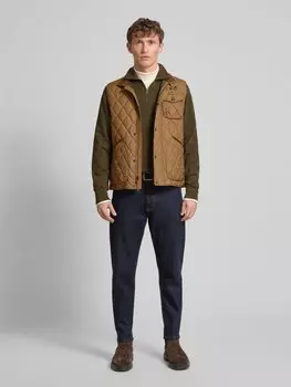 Стеганый жилет прямого кроя с воротником-стойкой, модель «BEATON» Polo Ralph Lauren, коричневый