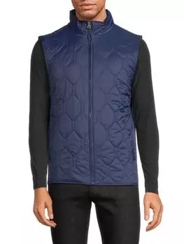 Стеганый жилет-пуховик с бриллиантами Weatherproof Vintage, синий