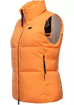 Стеганый жилет Ragwear "Айлиш", стильный женский жилет, идеально подходящий для переходного периода, цвет Papaya