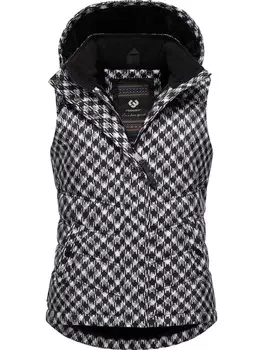 Стеганый жилет ragwear Hesty Print, черный