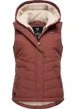 Стеганый жилет Ragwear "Hesty", стильный уличный жилет со съемным капюшоном, цвет Terra