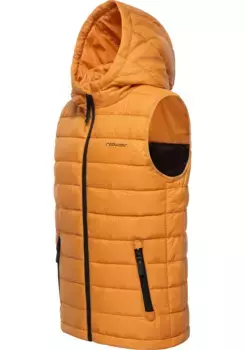 Стеганый жилет Ragwear "Семми", спортивный стеганый уличный жилет с капюшоном для мальчиков, цвет Curry