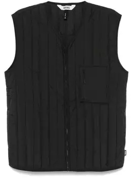 Стеганый жилет Rains, черный