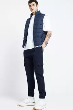 Стеганый жилет River Island, синий