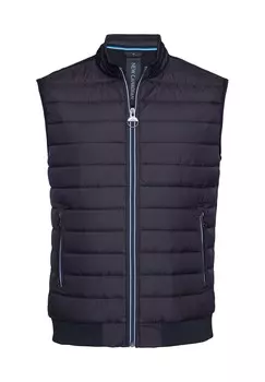 Стеганый жилет с эластичным поясом по низу и манжетам NEW CANADIAN, цвет 100 Dunkelblau