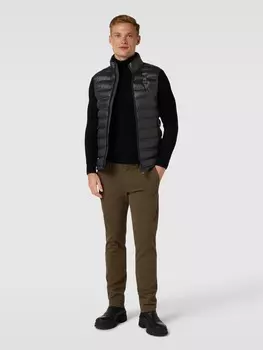 Стеганый жилет с боковыми карманами на молнии Blauer Usa, черный