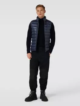 Стеганый жилет с боковыми карманами на молнии Blauer Usa, темно-синий