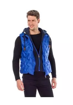 Стеганый жилет с капюшоном CIPO & BAXX, цвет Saxeblue