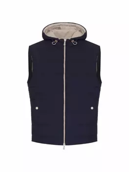 Стеганый жилет с капюшоном Eleventy