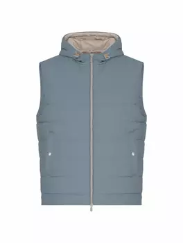 Стеганый жилет с капюшоном Eleventy