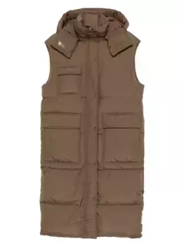 Стеганый жилет с капюшоном Marc O'Polo, коричневый