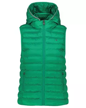 Стеганый жилет с капюшоном Tommy Hilfiger, зеленый