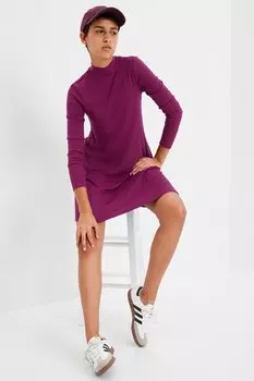Стеганый жилет с карманами с клапанами Gap, фиолетовый