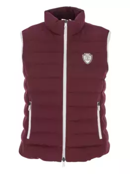 Стеганый жилет с логотипом Brunello Cucinelli, красный