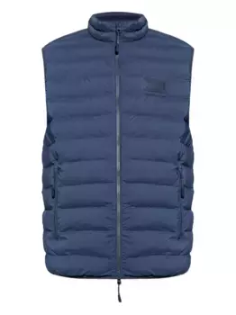 Стеганый жилет с логотипом Ea7 Emporio Armani, синий