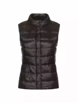 Стеганый жилет с логотипом Herno, черный