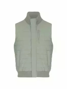 Стеганый жилет с логотипом Herno, зелёный