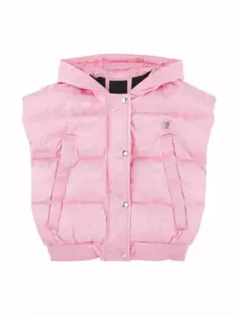 Стеганый жилет с монограммой Givenchy, розовый