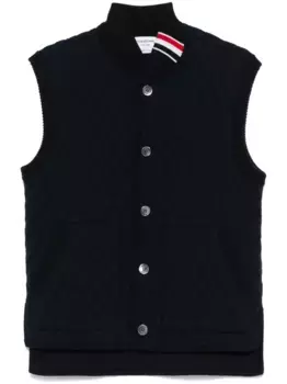 Стеганый жилет с полосками RWB THOM BROWNE, синий