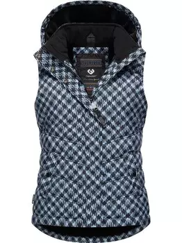 Стеганый жилет с принтом hesty Ragwear, синий