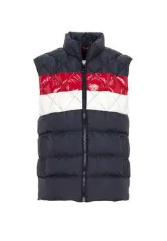Стеганый жилет с разными узорами стежки CIPO & BAXX, цвет Navyblue