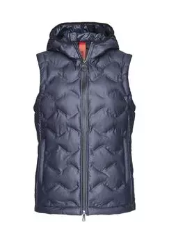 Стеганый жилет с уютным капюшоном NEW CANADIAN, цвет 100 Dunkelblau