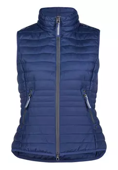 Стеганый жилет с воротником стойкой Betty Barclay, синий