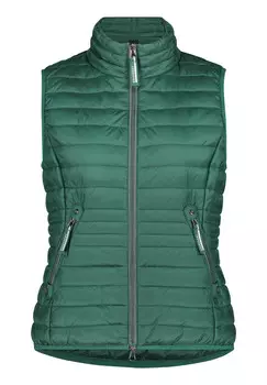 Стеганый жилет с воротником стойкой Betty Barclay, зеленый