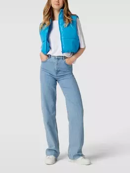 Стеганый жилет с воротником стойкой Jake*s Casual, синий