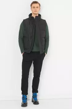 Стеганый жилет с вшитыми карманами Карл Only & Sons, черный