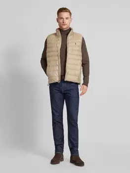 Стеганый жилет с вышитым логотипом модель «TERRA» Polo Ralph Lauren, хаки