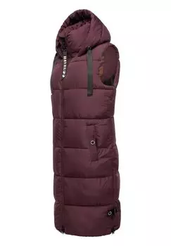 Стеганый жилет Schnuffelchen NAVAHOO, цвет Wine