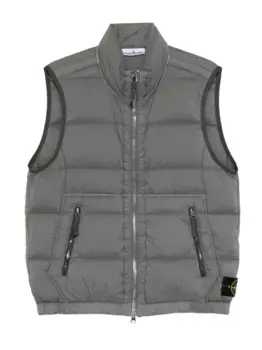 Стеганый жилет Seamless Tunnel Stone Island, зеленый