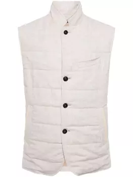 Стеганый жилет Seville N.Peal, бежевый